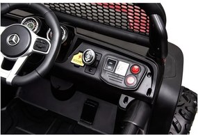 LEAN CARS Vozidlo na akumulátor Mercedes Unimog S, čierne