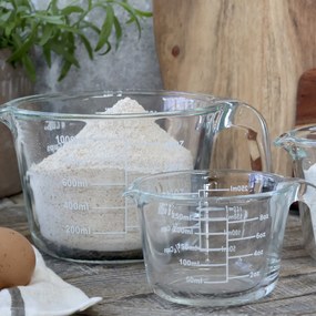 Chic Antique Sklenená odmerka Clear 1 l