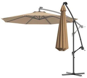 Závesný slnečník 2,7 m, Khaki