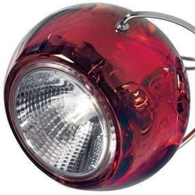 Fabbian Beluga Colour – závesná lampa, červená