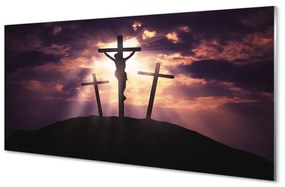 Sklenený obraz Jesus cross 125x50 cm