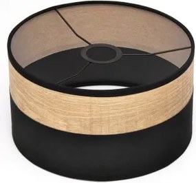 Luster na lanku ALBA 1xE27/15W/230V pr. 25 cm čierna/hnedá