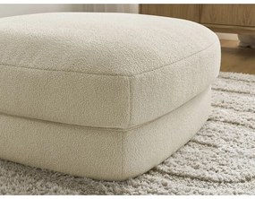 Béžová podnožka z textílie buklé Leonore – Bobochic Paris