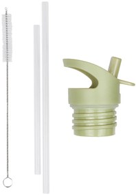 A Little Lovely Company - uzáver, kefka a slamka k antikorovej fľaši - dinosaury