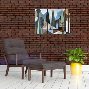 Obraz - Prírodná geometrická abstrakcia II. (70x50 cm)