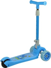 LEAN Toys Trojkolka Svietiace kolesá Modrý krokodíl