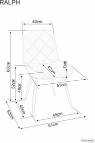 SI Stolička Ralph Velvet olivový