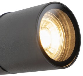 Bodové svetlo Spike čierne nastaviteľné IP44 - Solo