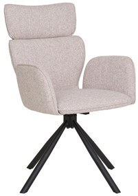 Béžové čalúnené jedálenské kreslá v súprave s podrúčkami 2 ks Cordoba – House Nordic