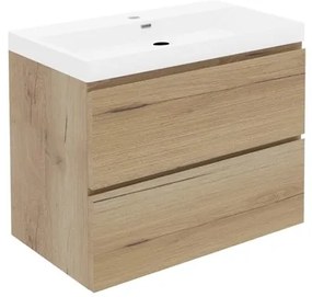 Kúpeľňová skrinka s umývadlom SAT B-Way 59x50x45 cm dub mat BWAY260OAKU4, 1 ks