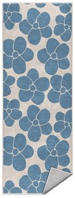 Modrý prateľný behúň 60x230 cm Blue Meadow – Mila Home