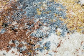 Koberec Bosa 8621A krémový / medený / modrý