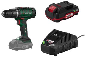 Parkside®  Aku vŕtací skrutkovač Pabs 20-Li I9 + Akumulátor 20 V/2 Ah PAP 20 B1 + Nabíjačka na akumulátor 20 V/2,4 A PLG 20 C1  (800011188)