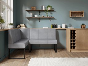 Rohová lavica Bernio 140x200 (sivá) (L). Akcia -20%. Vlastná spoľahlivá doprava až k Vám domov. 1129872