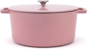 Elmich Smaltovaný liatinový hrniec Ember 28 cm ružový
