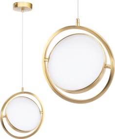 Toolight Toolight, závesné LED svietidlo 26cm, 4000K, APP1791-CP, zlatá matná, OSW-06068