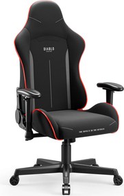 Čierne herné kreslo s LED RGB osvetlením: Diablo X-Starter