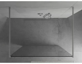 Mexen Kioto, sprchová zástena Walk-In 135x 200 cm, 8mm číre sklo, chrómový profil, 800-135-002-01-00