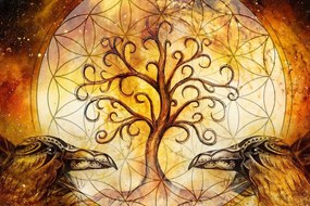 Obraz magický strom života - 120x80