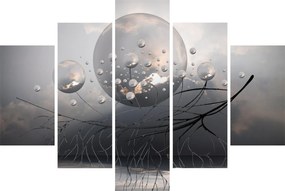 Obraz abstraktných gulí (150x105 cm)