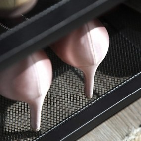 Botník, 4-úrovňový stojan pre obuv, rustikálny hnedý