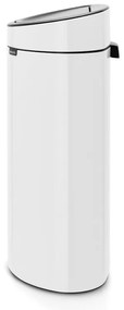 Biely dotykový oceľový odpadkový kôš 40 l Touch Bin – Brabantia