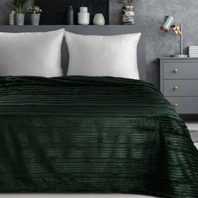 EUROFIRANY FLANELOVÁ DEKA NINA 200X220 CM TMAVOZELENÁ