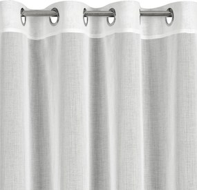 ZÁCLONA NA KRÚŽKOCH KIARA 350X150 CM BIELA