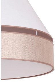 Duolla - Stropné svietidlo AVIGNON 1xE27/15W/230V pr. 50 cm biela/béžová