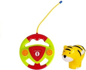 LEAN Toys Lietadlo na diaľkové ovládanie s volantom, červené