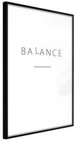 Artgeist Plagát - Balance [Poster] Veľkosť: 40x60, Verzia: Čierny rám