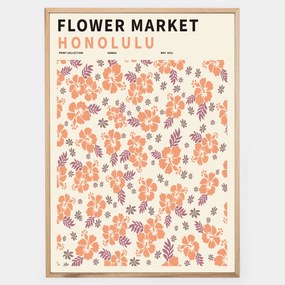 Plagát Flower Market Honolulu