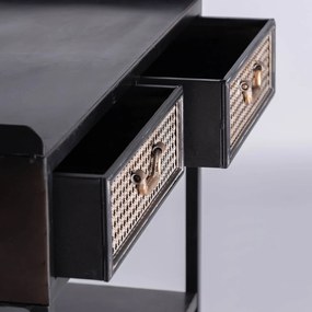 Konzolový stolík toble 75 x 38 cm čierny MUZZA