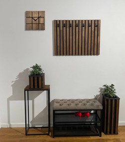 Dekorstudio Drevené hodiny na stenu HARMONY - hnedé