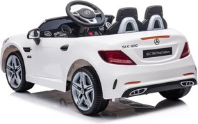 LEAN CARS Elektrické autíčko Mercedes SLC 300 LED MP3 biele