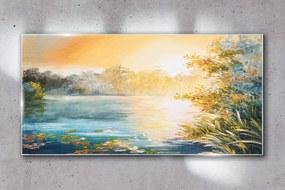 Skleneny obraz Abstrakcie jazera príroda