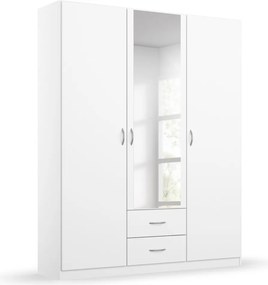 Šatníková skriňa Case, 136 cm, biela