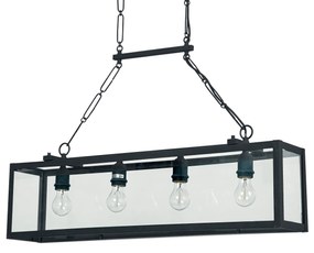 Závesné svietidlo Ideal lux 092942 IGOR SP4 NERO 4xE27 60W čierna