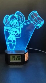 3Dmix 3DL-WD038 – 3D LED nočná lampa - Harley Quinn (Wood)