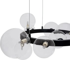 Toolight Toolight, závesné svietidlo 10xG9 APP1159-10CP, čierna, OSW-04691