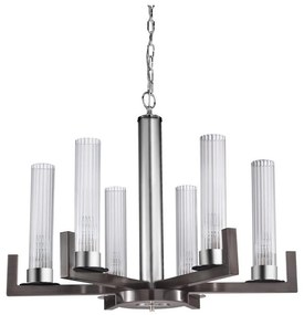 Kolarz 6009.80660 - Luster na reťazi RAGGIO 6xE14/25W/230V matný chróm