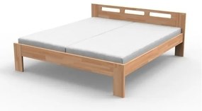 TEXPOL Manželská masívna posteľ NELA Veľkosť: 200 x 180 cm, Materiál: Buk, Morenie: prírodné