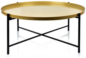 Okrúhly konferenčný stolík LUCAS zlatý