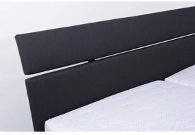 Čalúnená posteľ s matracom a úložným priestorom ALIS 180x200 cm antracit