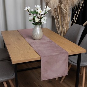Biante Zamatový behúň na stôl Velvet Prémium SVP-002 Staroružový 35x120 cm