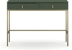 Toaletní stolek Maggiore 104 cm zelený/zlatý