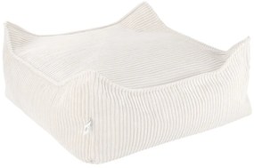 Krémový menčestrový detský sedací vak Square – Wigiwama