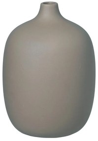 Sivá váza Blomus Ceola, výška 18,5 cm