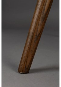 Tmavofialové zamatové kreslo Lenn – Dutchbone