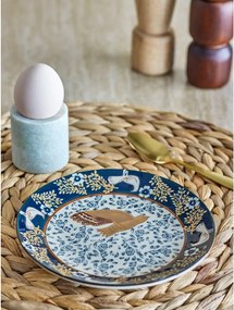 Modrý dezertný kameninový tanier ø 16 cm Hezha – Bloomingville